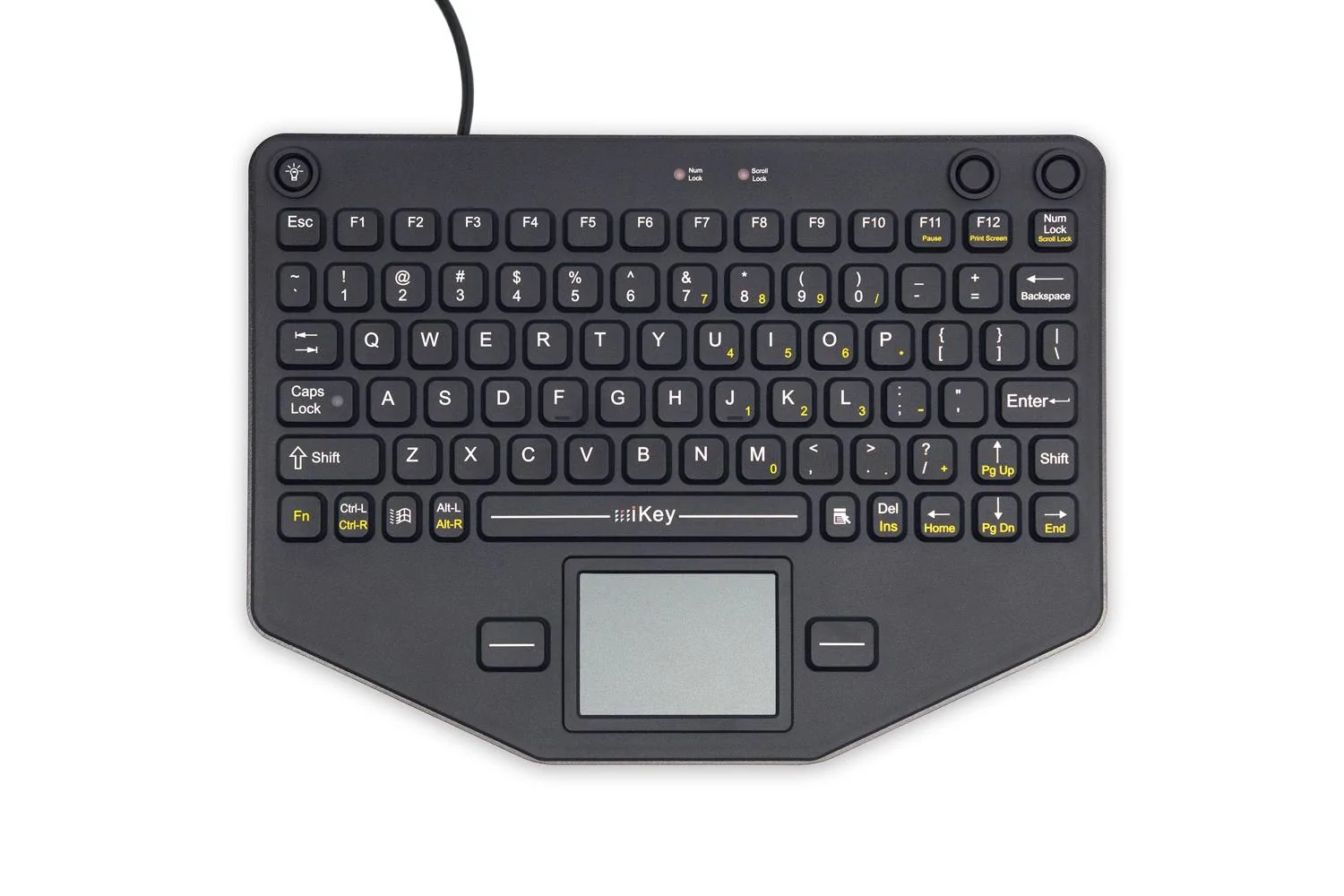 Przemysłowa klawiatura mobilna z touchpadem - iKey SL-80-TP